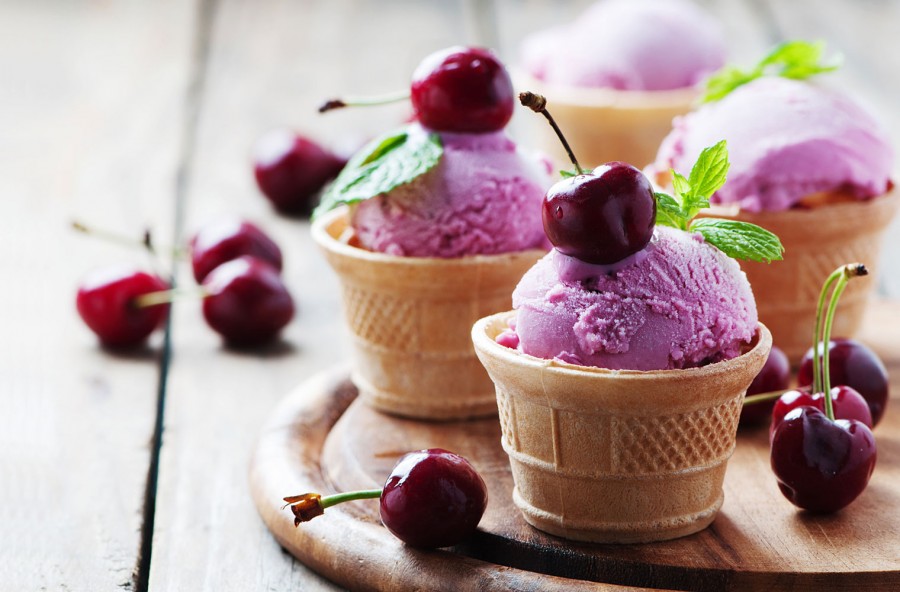 Gelato light alle ciliegie