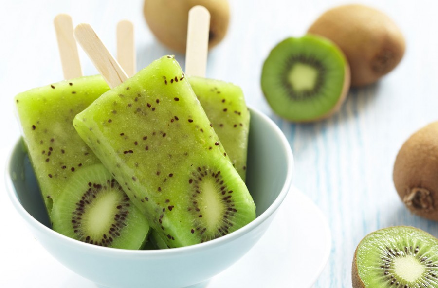 Ghiaccioli al kiwi fatti in casa