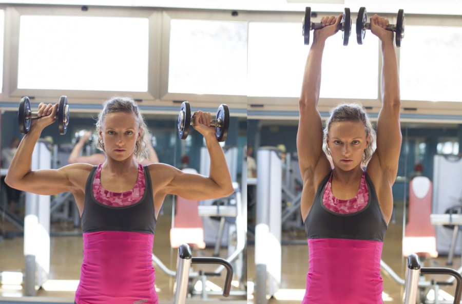 Shoulder press per allenare le spalle