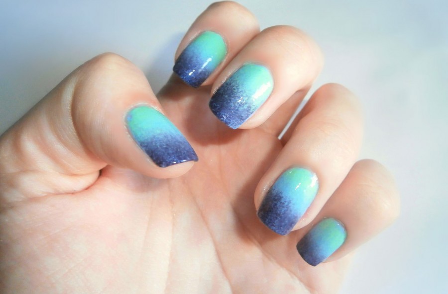 Nail art effetto marino