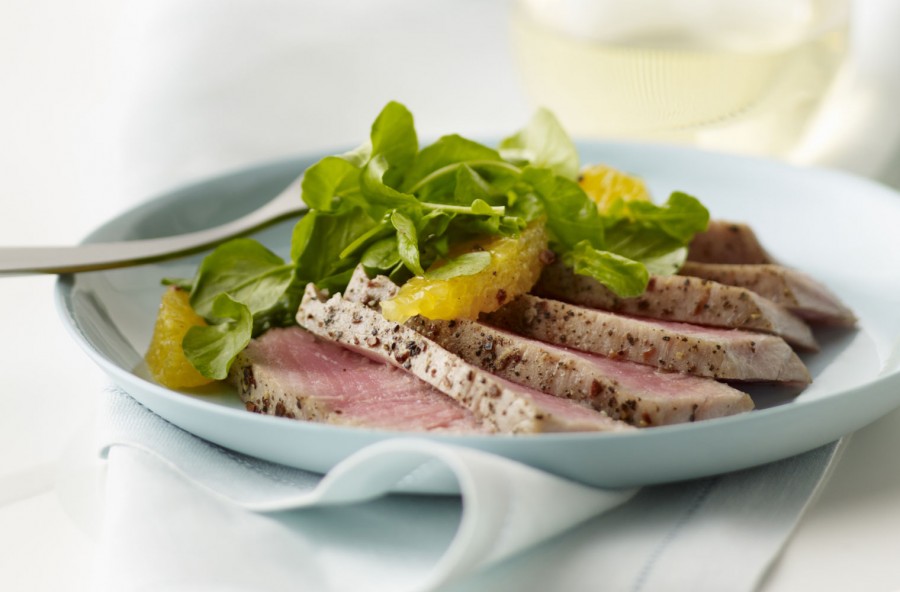 Tagliata di tonno con insalata d’agrumi