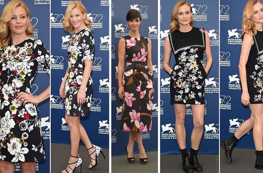 Festival di Venezia 2015: abiti dalle stampe floreali