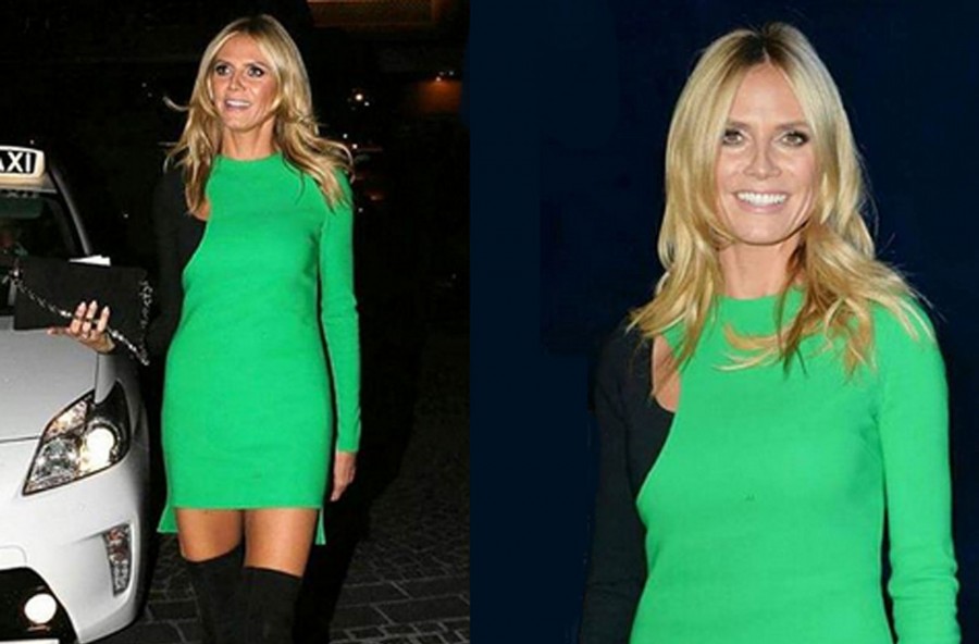 Heidi Klum: look green