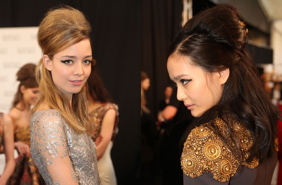 Capelli raccolti effetto “back to the ’60”