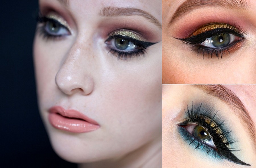 Christmas make up: oro e sparkle in 3 versioni