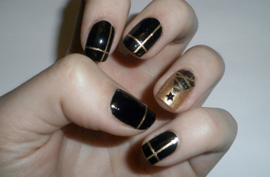 Unghie black & gold