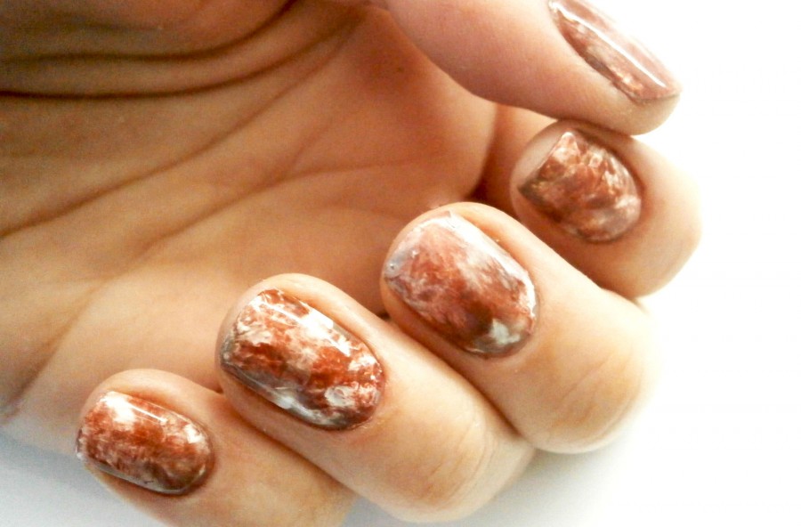 Unghie effetto marmo