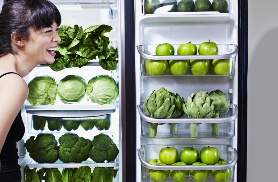 Cellulite ko con un piatto di verdure