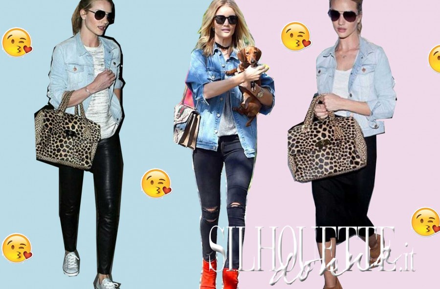 Rosie Huntington: 3 look da copiare con il giubbino di jeans