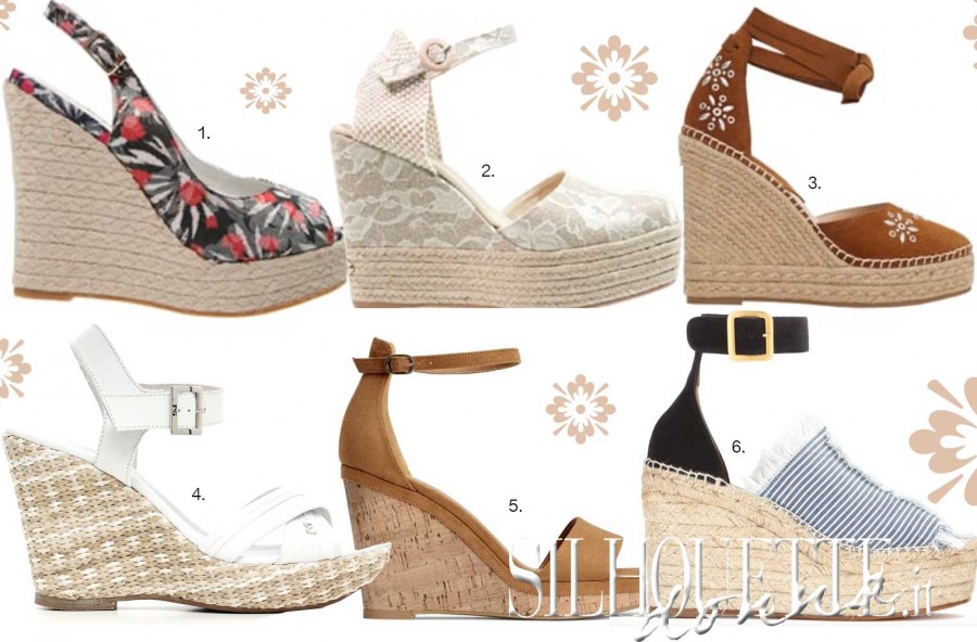 Zeppe primavera estate 2016: sei modelli glam