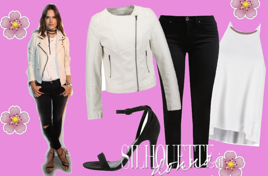 Alessandra Ambrosio sfoggia un look glam-chic