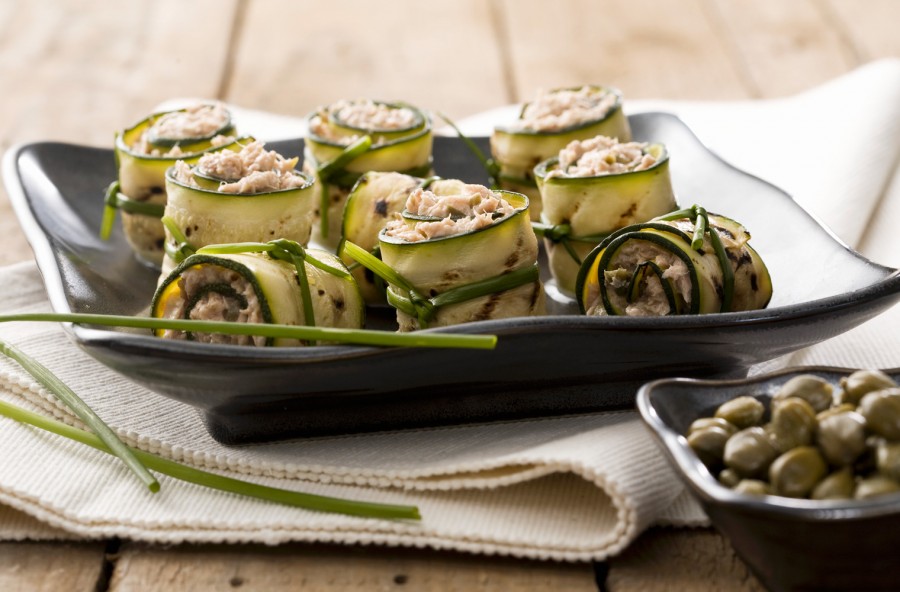 Involtini di zucchine e tonno