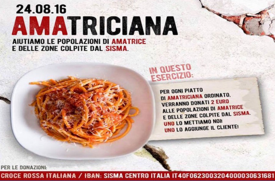 Amatrice: la solidarietà è anche gastronomica