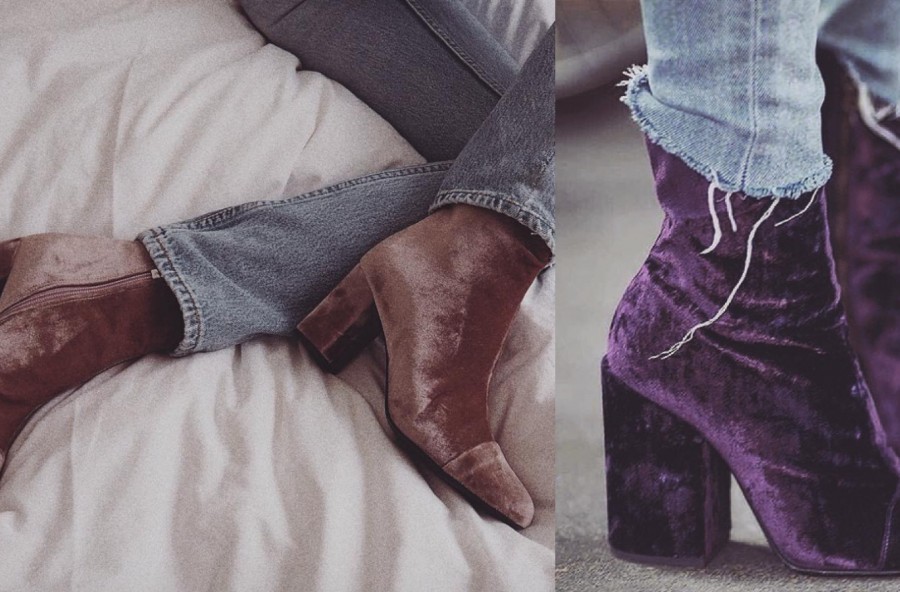 Velvet boots: gli stivali must have 2016/2017