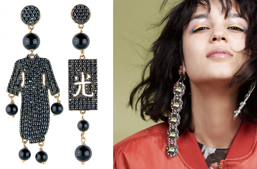 Tendenza moda: gli orecchini pendenti con pietre