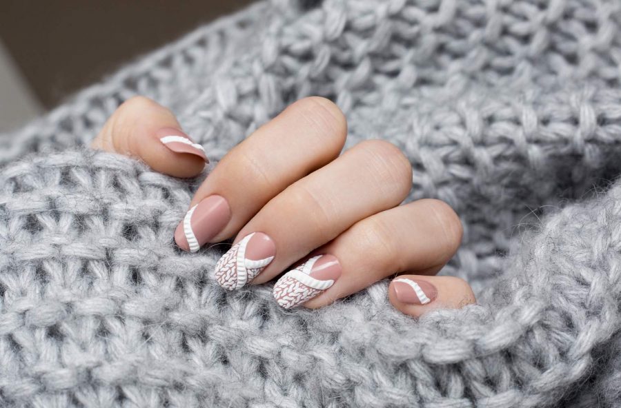Nail art “effetto tricot”