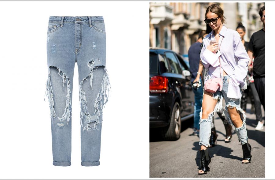 Moda street-style: come si portano i jeans strappati