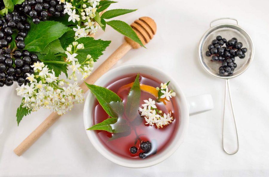 Intestino felice con il sambuco