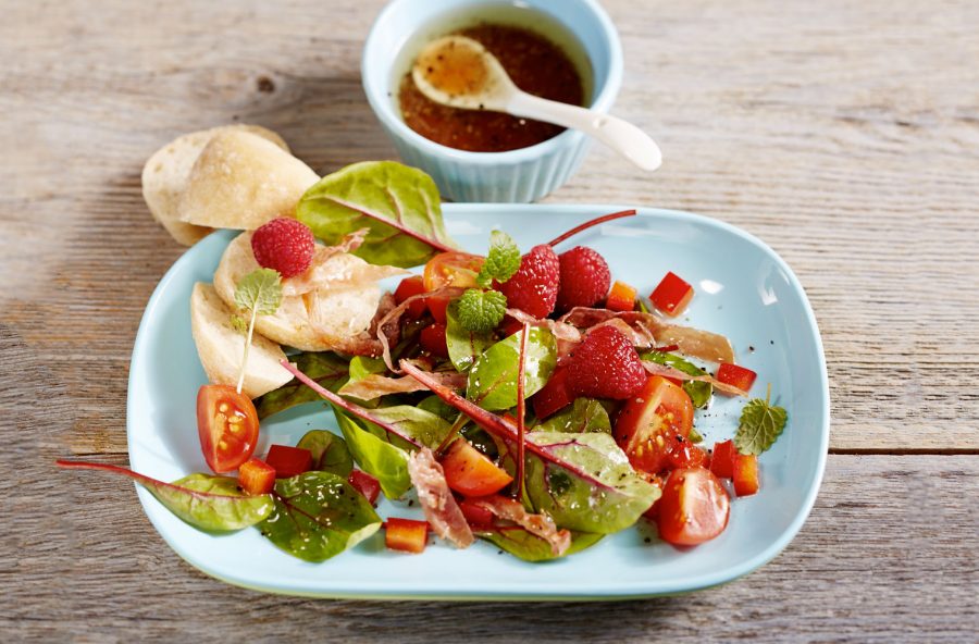 Insalata con lamponi