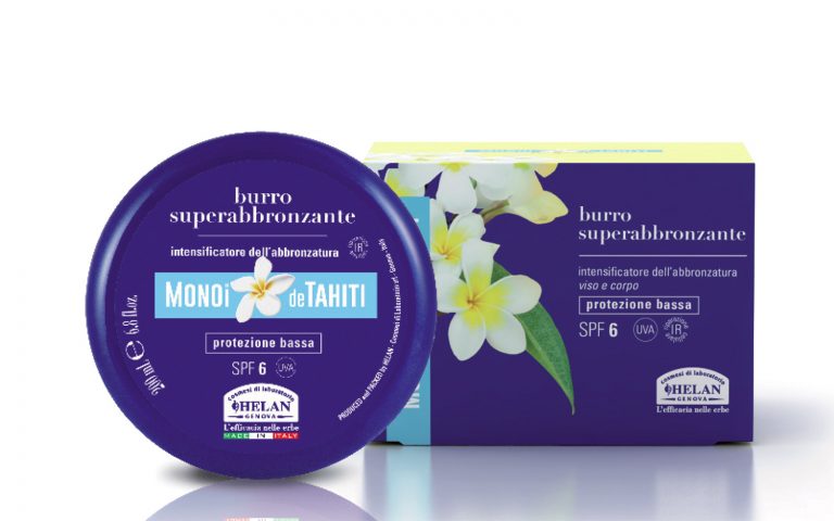 Burro Superabbronzante SPF 6 della linea Monoï de Tahiti di Helan