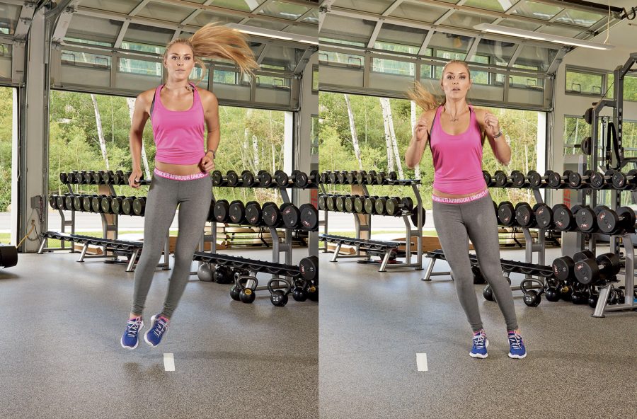 Più coordinata e scattante con gli slalom-jump