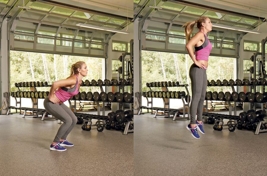 Squat-jump per gambe snelle e ben modellate