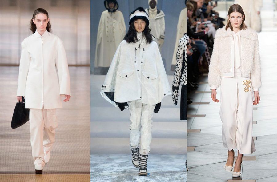 Moda inverno 2018: bianco neve per outfit sporty-chic