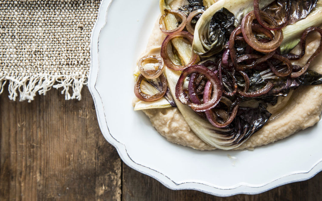 Braised-radicchio-with-onions-and-bean-purée Braised-radicchio-with-onions-and-bean-purée