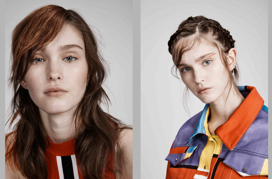 Trend make up, linee grafiche in rosso