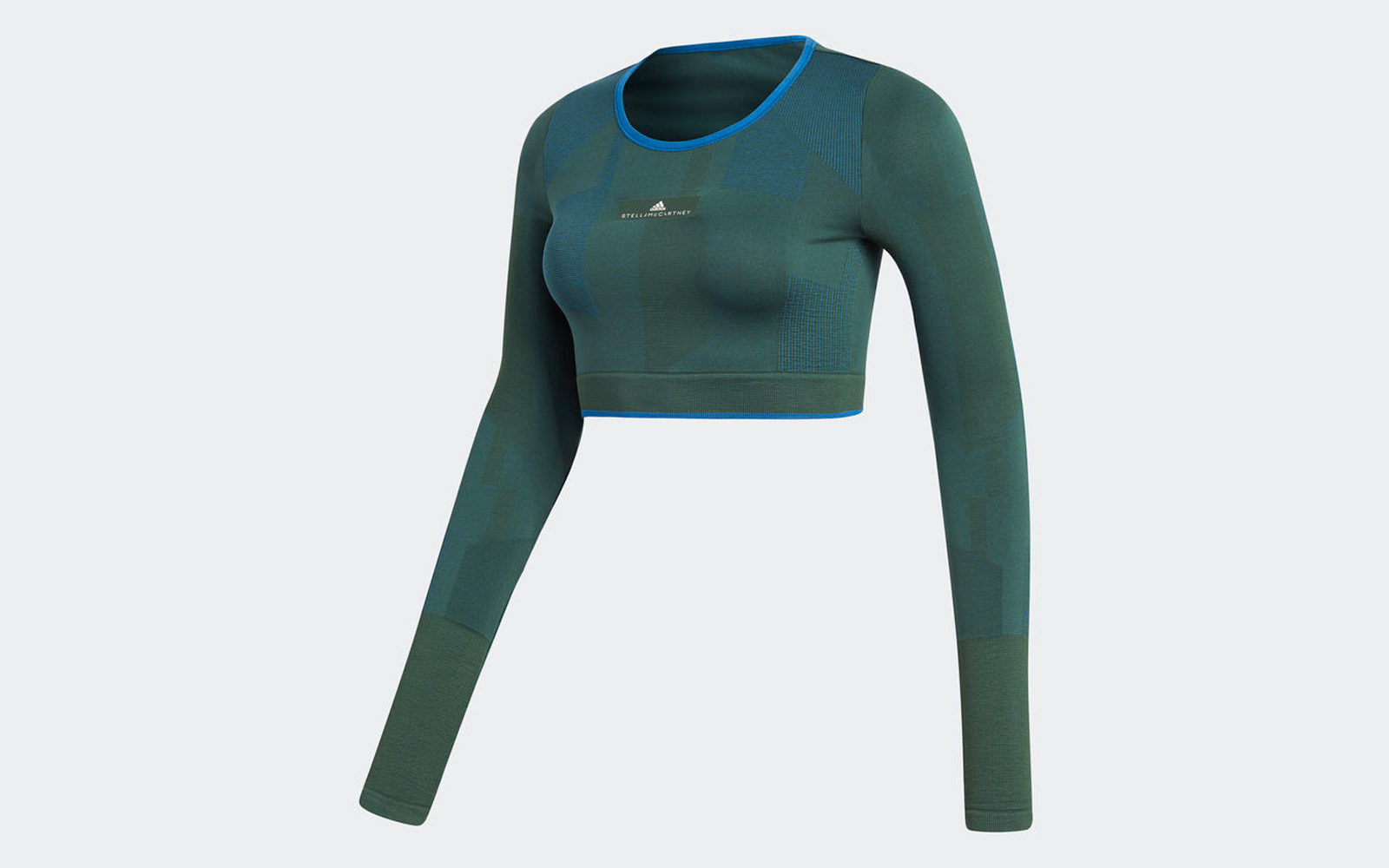 Adidas by Stella McCartney Top Training Seamless Block Crop, senza cuciture per ridurre gli sfregamenti, elasticizzato e traspirante con tecnologia Climalite, euro 89,95