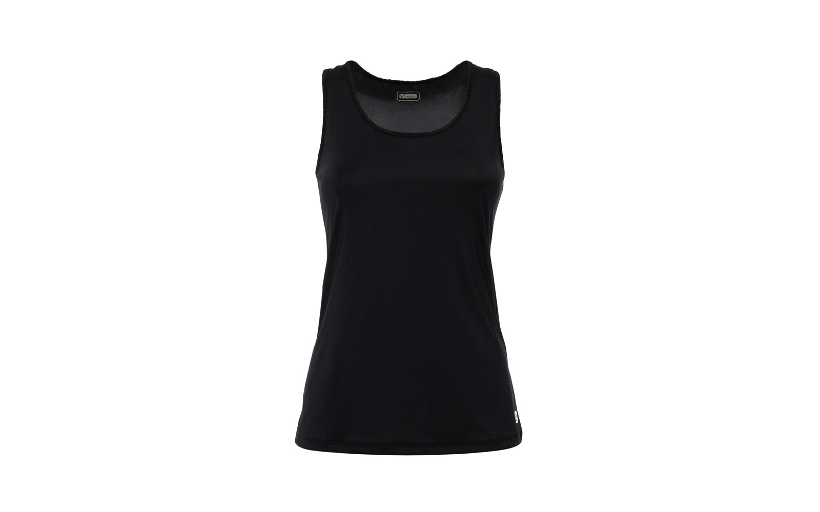 Freddy Active Tech Black, canotta in tessuto tecnico con maxi inserto di pizzo sul retro, euro 31,90