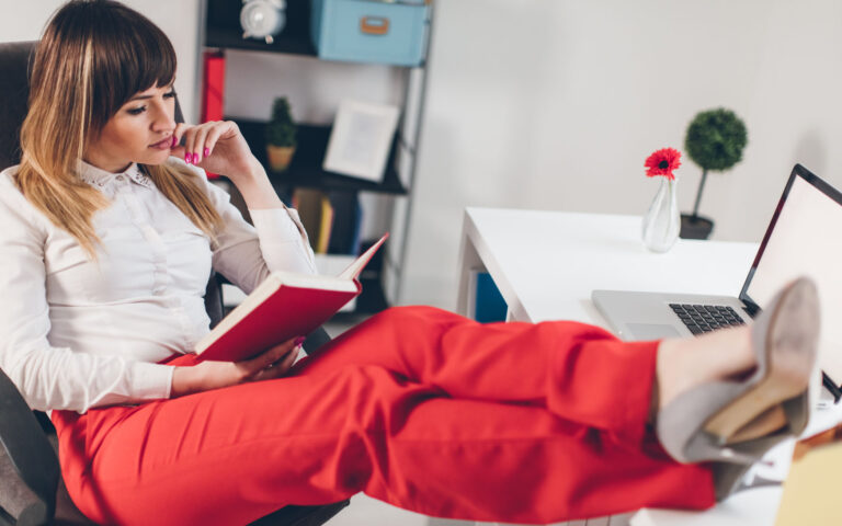 Young businesswoman in office Young businesswoman in office