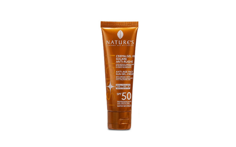 iSolari di Nature’s, la Crema Gel Viso Antirughe SPF 50