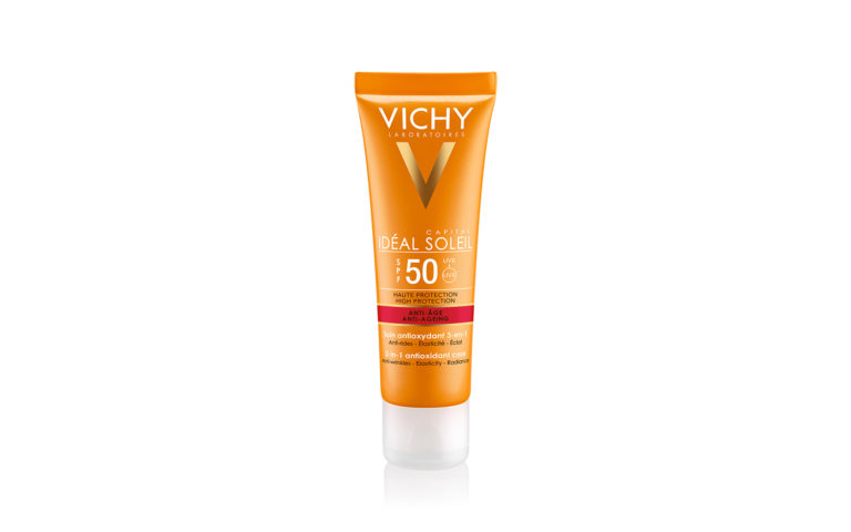 Idéal Soleil Anti-Età SPF 50 Trattamento Antiossidante 3 in 1 di Vichy