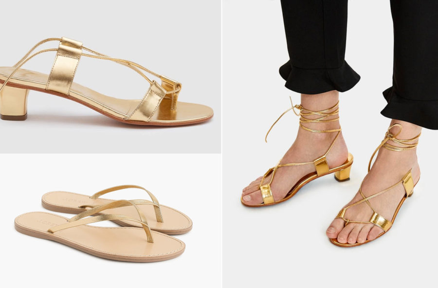 Moda accessori 2018: sandali dorati must have dell’estate