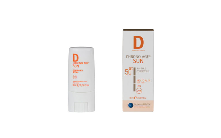 Chrono Age Sun Invisible Cover Stick Zone Sensibili SPF 50+ di Dermophisiologique Chrono Age Sun Invisible Cover Stick Zone Sensibili SPF 50+ di Dermophisiologique