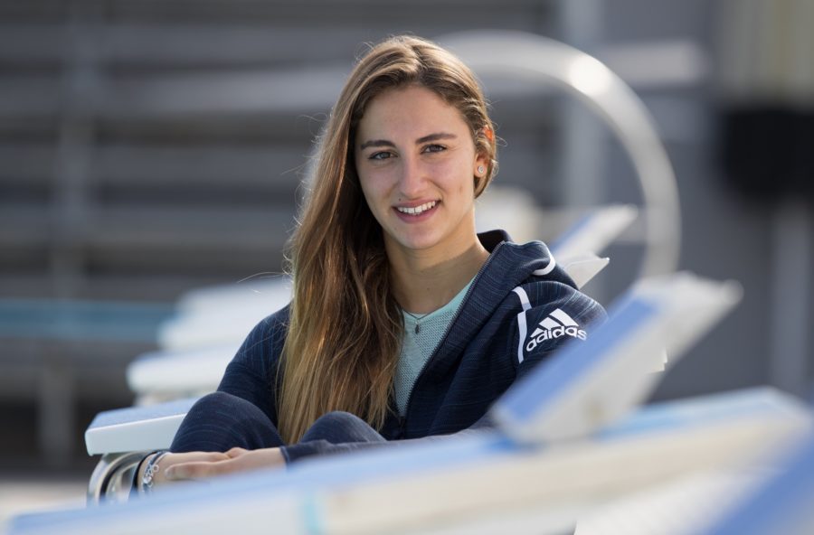 Simona Quadarella: in piscina (già a un anno) con papà