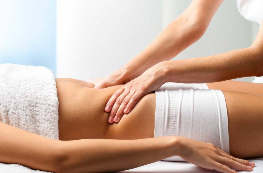 Massaggio antipancia alle alghe