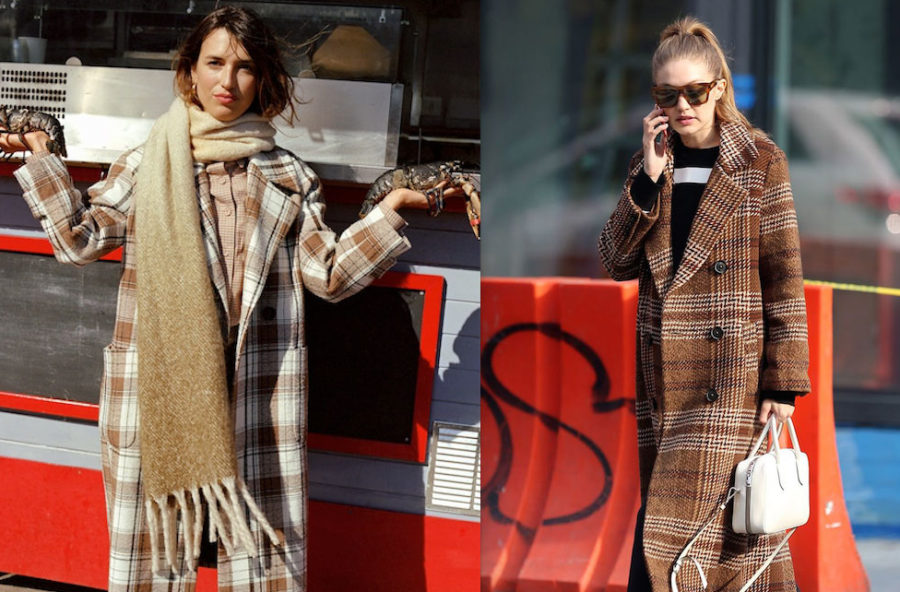 Moda inverno 2019, il cappotto a quadri è glam