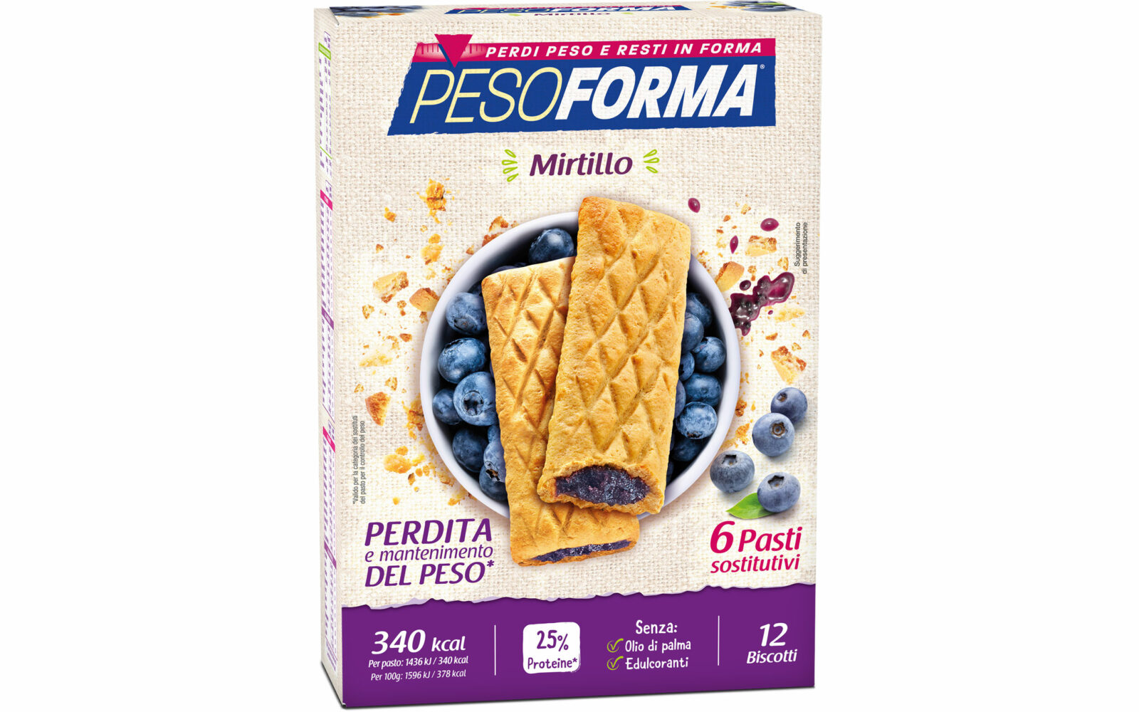 Pesoforma-Barrette Mirtillo
