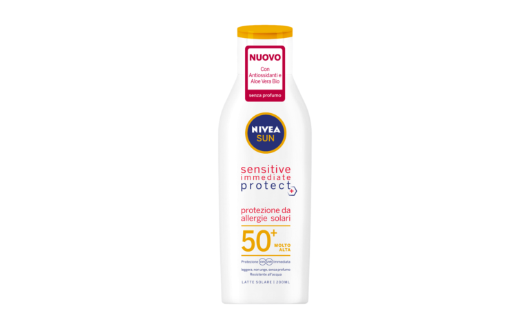 Nivea Sun, Sensitive Immediate Protect Latte Solare SPF 50+