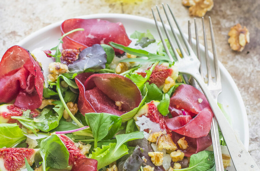 Insalata di fichi e bresaola