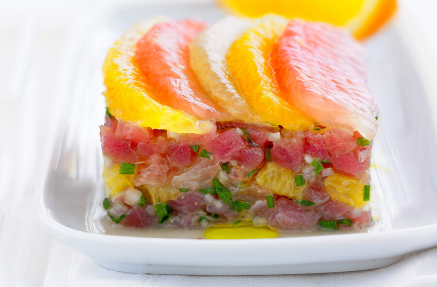 Tartare di tonno e agrumi