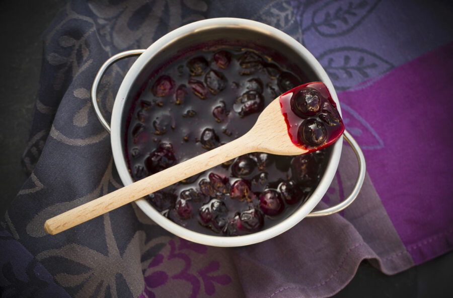 Confettura di mirtilli senza zucchero