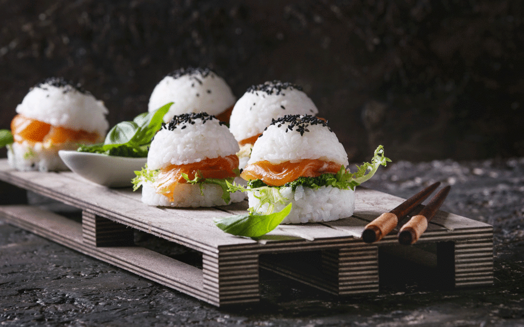 mini sushi burger mini sushi burger