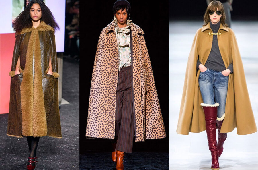Moda autunno inverno 2019/2020, tempo di mantelle e cappe