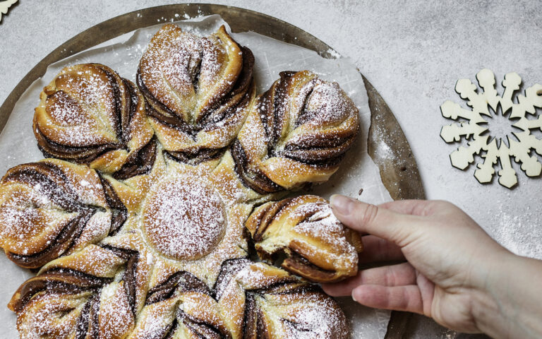 Star bread with nutella