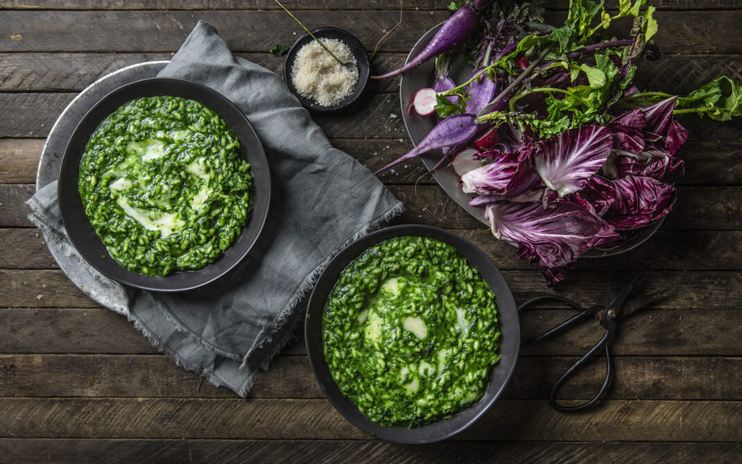 risotto agli spinaci risotto agli spinaci