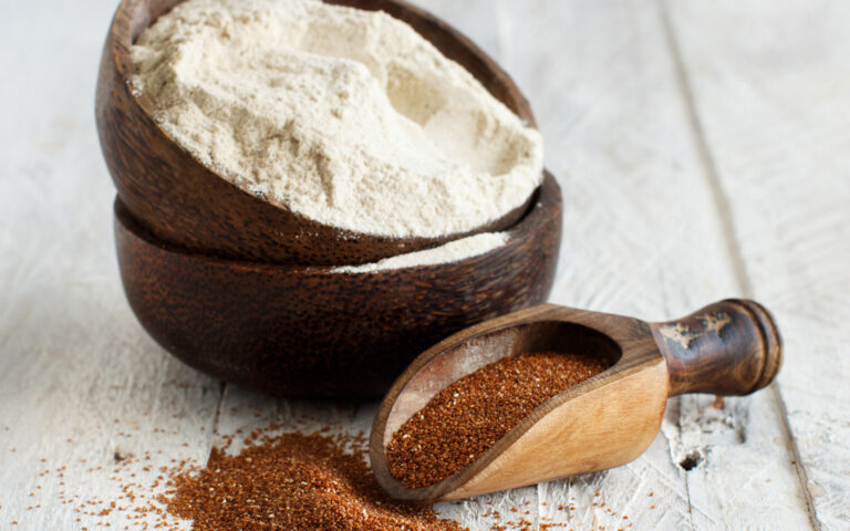 teff polvere e grani