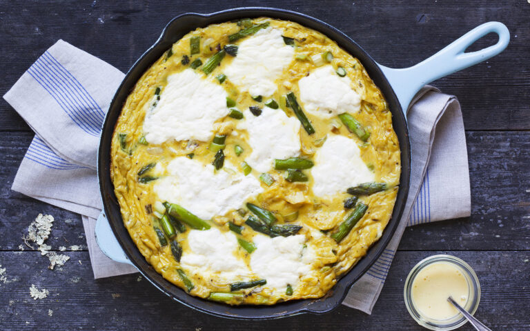 frittata asparagi ricotta